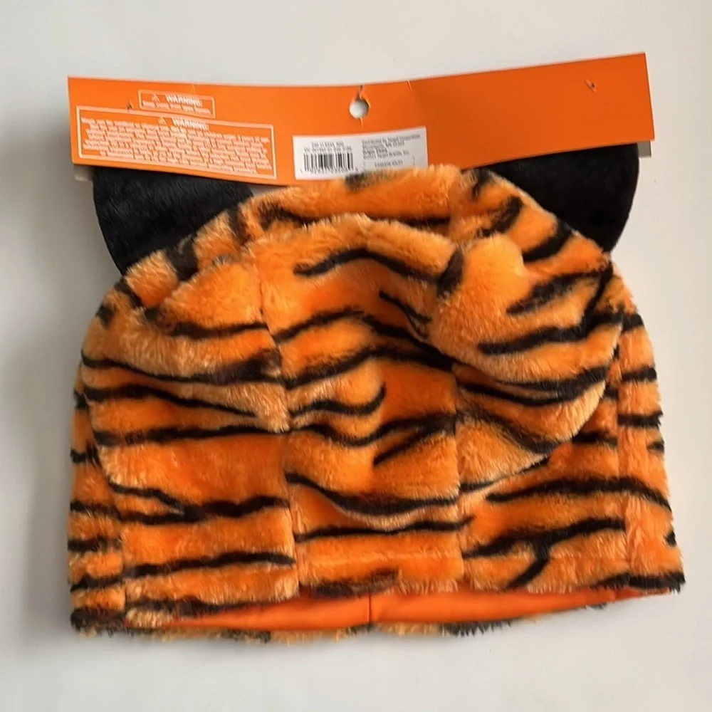 Adult Plush Tiger Headwear Hat Costume Party Cosplay Halloween One Size Fit Most